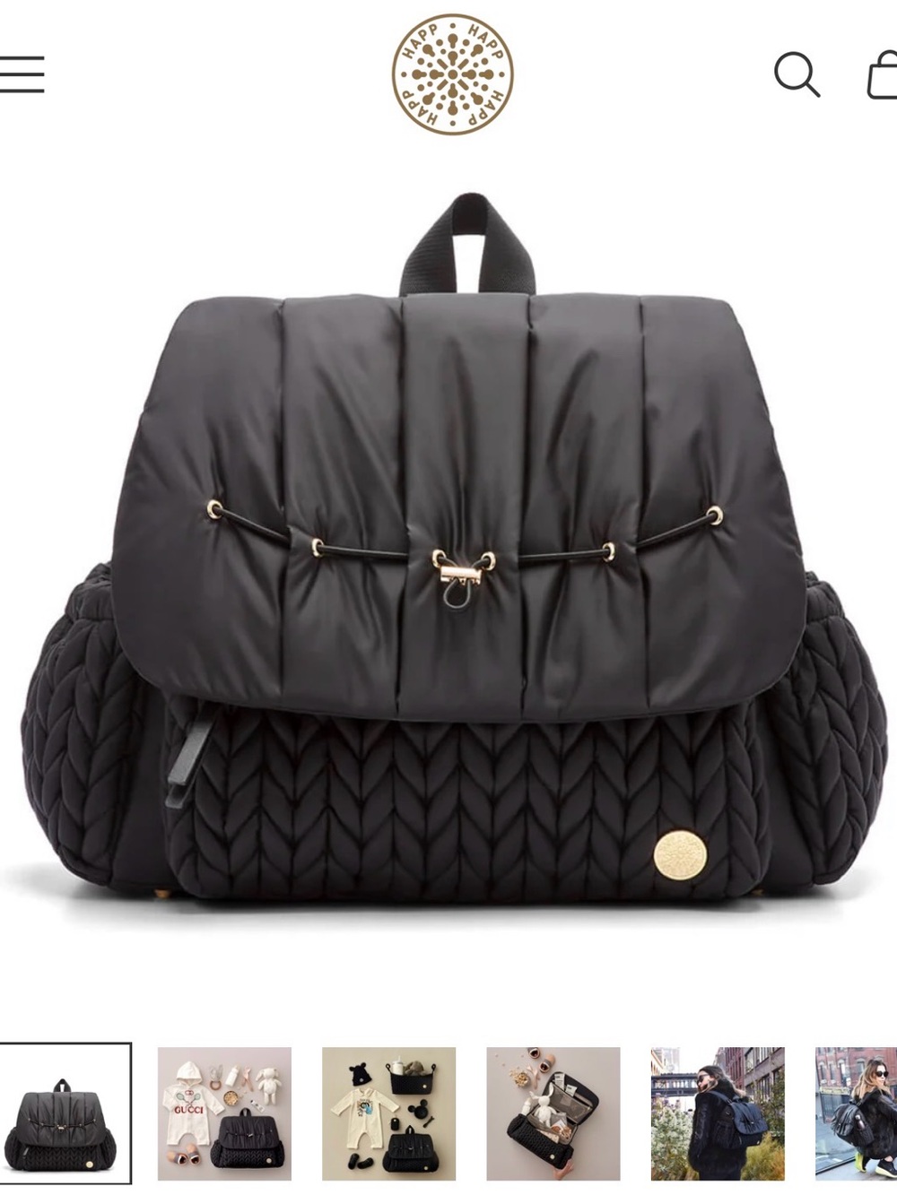 Brand new Happ designer diaper bag
